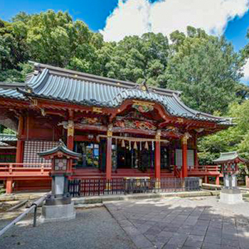 伊豆山神社の風景